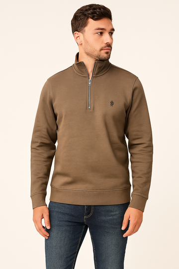 FCUK Olive Green Sweatshirt