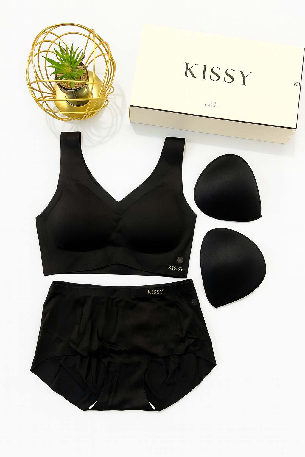 Kissy Gel Foam Seemless Bra Set– Ultra-Soft